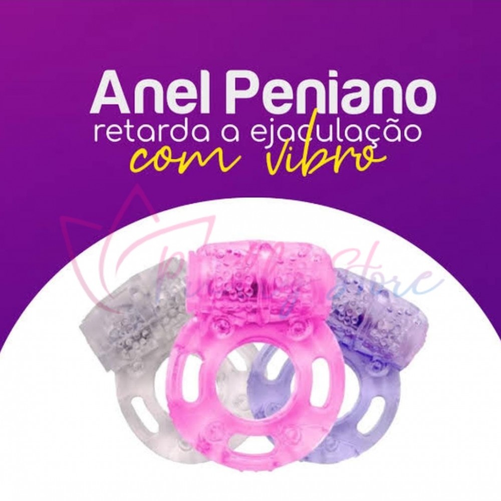 Anel Peniano com Mini Cápsula Vibratória